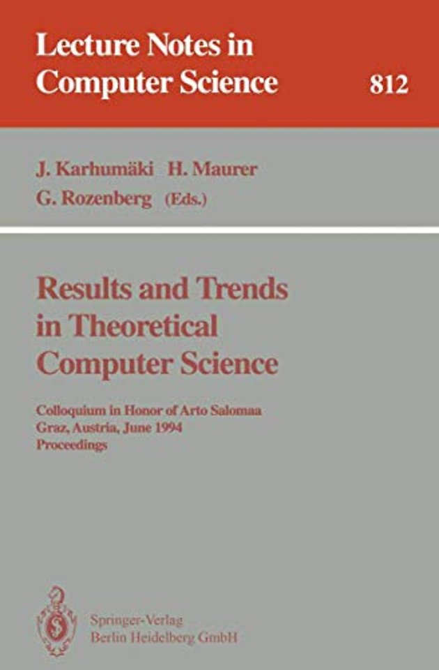 Results and Trends in Theoretical Computer Science