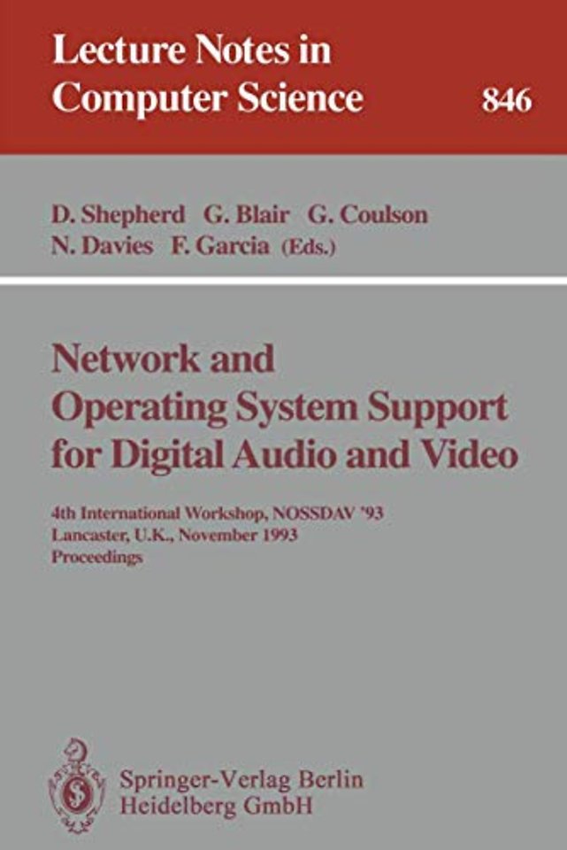 Network and Operating System Support for Digital Audio and Video