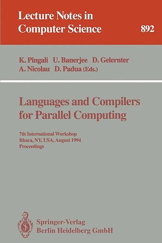 Languages and Compilers for Parallel Computing