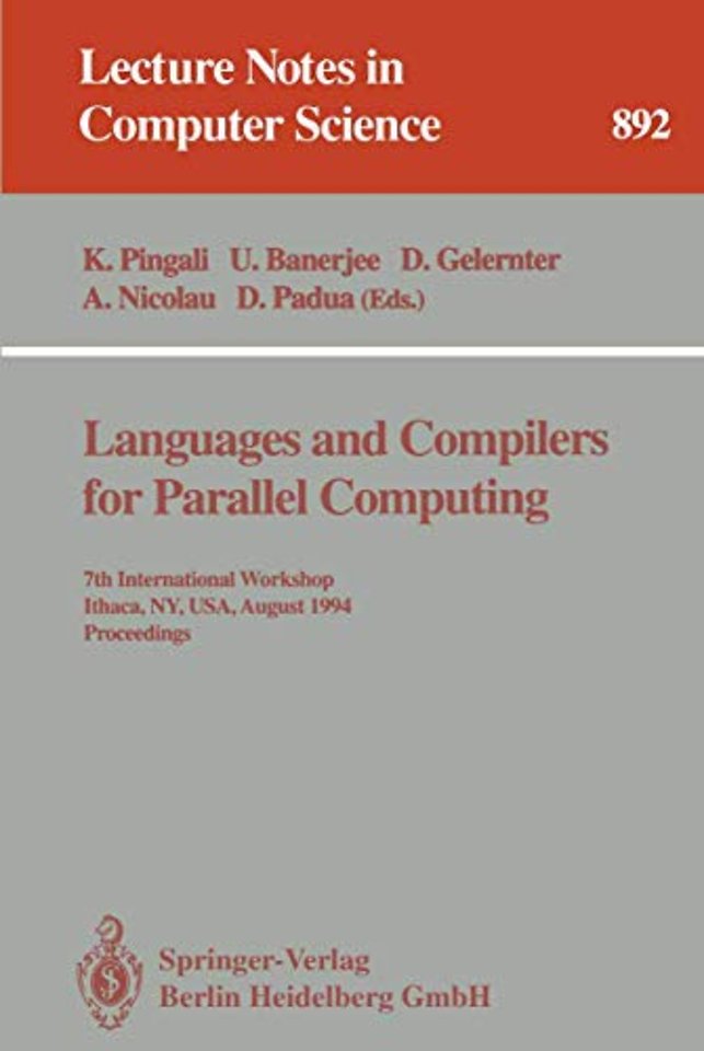 Languages and Compilers for Parallel Computing