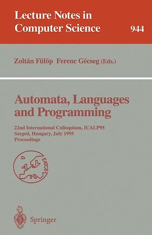 Automata, Languages and Programming
