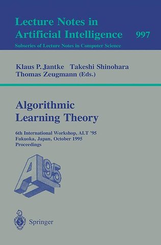 Algorithmic Learning Theory
