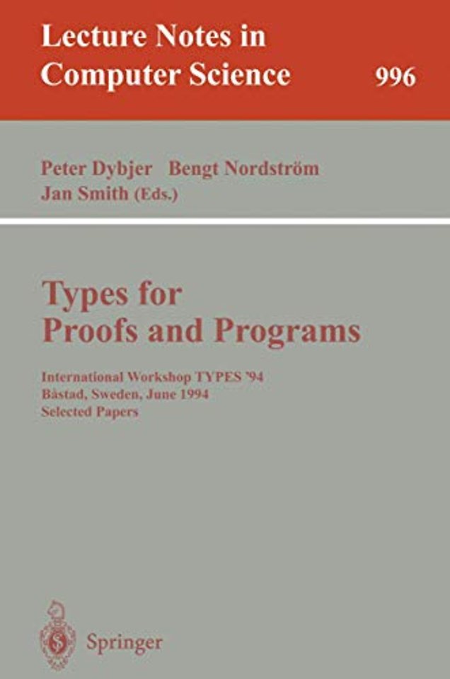 Types for Proofs and Programs