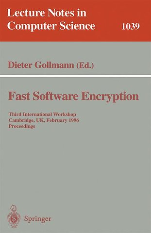 Fast Software Encryption