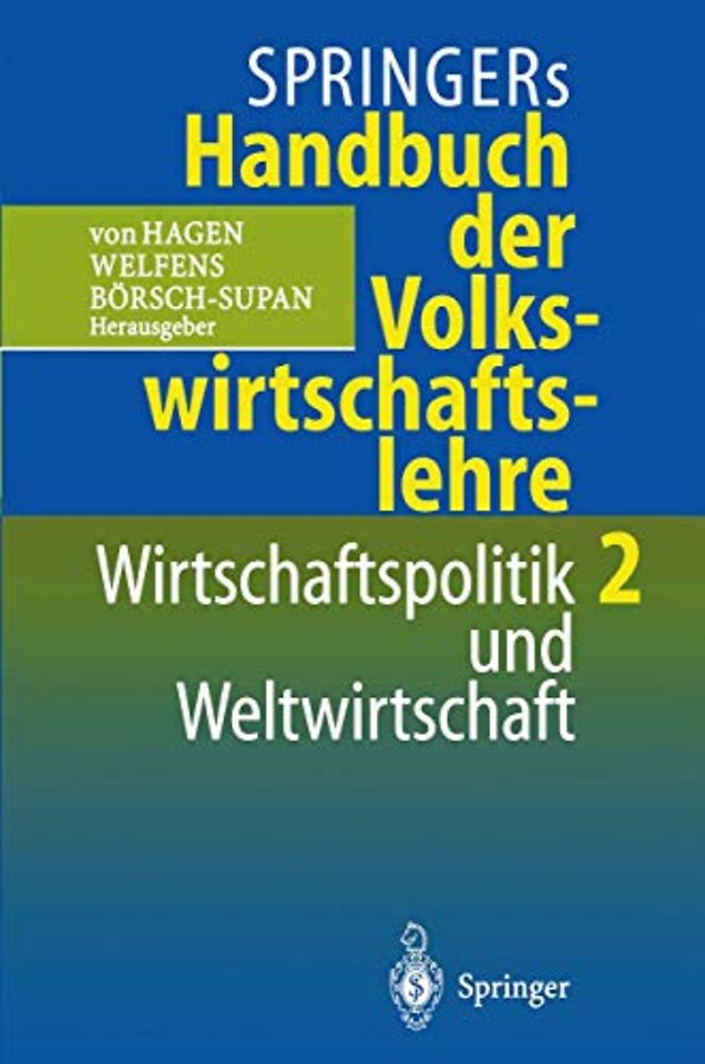 Springers Handbuch der Volkswirtschaftslehre 2