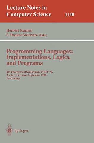 Programming Languages: Implementations, Logics, and Programs