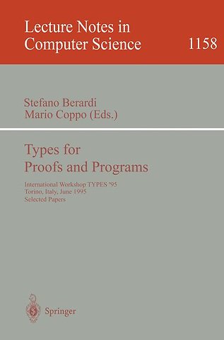 Types for Proofs and Programs
