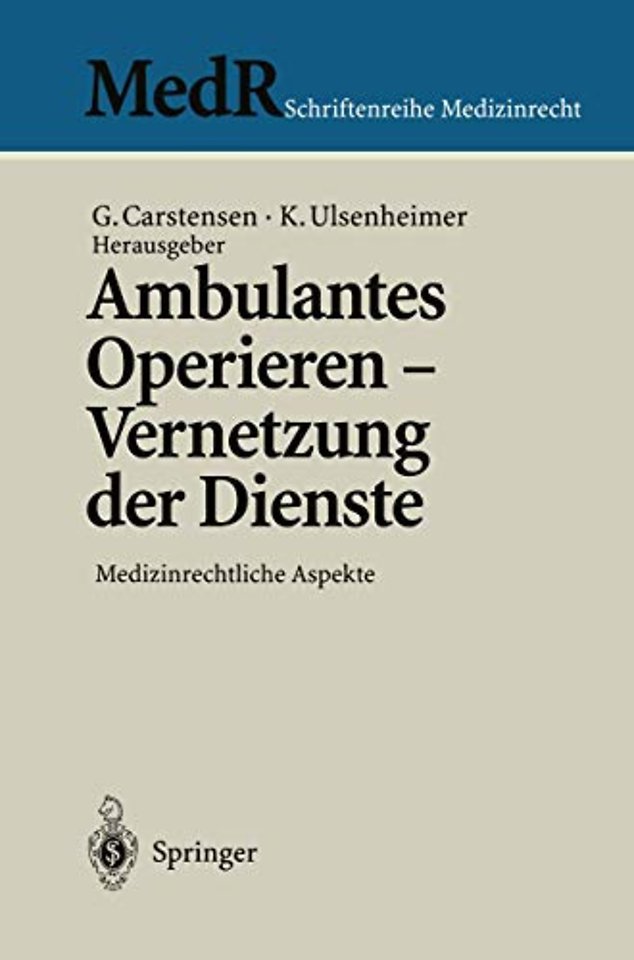 Ambulantes Operieren - Vernetzung der Dienste