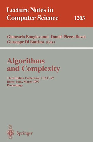 Algorithms and Complexity