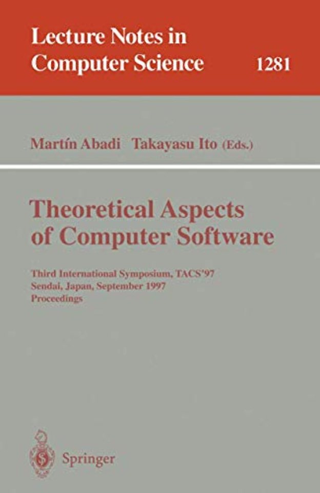 Theoretical Aspects of Computer Software