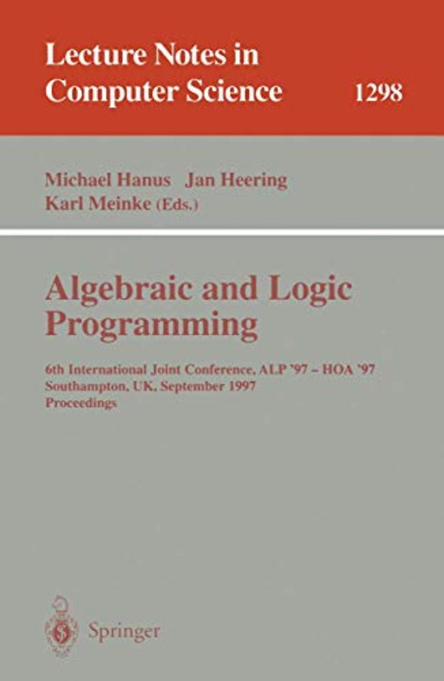 Algebraic and Logic Programming