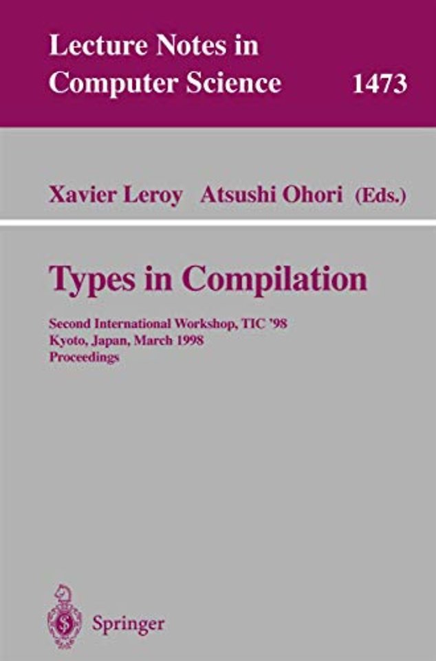Types in Compilation