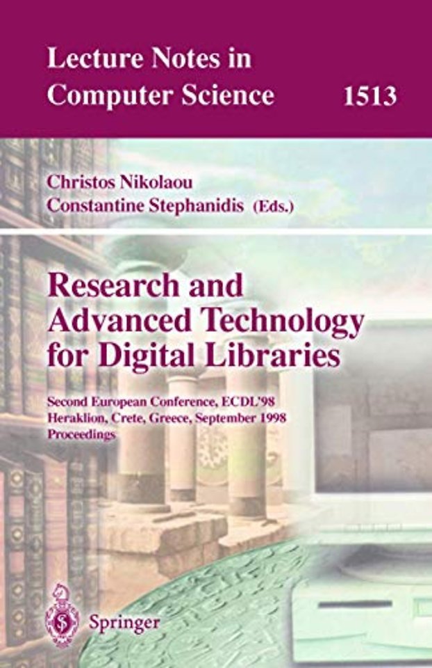 Research and Advanced Technology for Digital Libraries