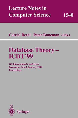 Database Theory - ICDT'99