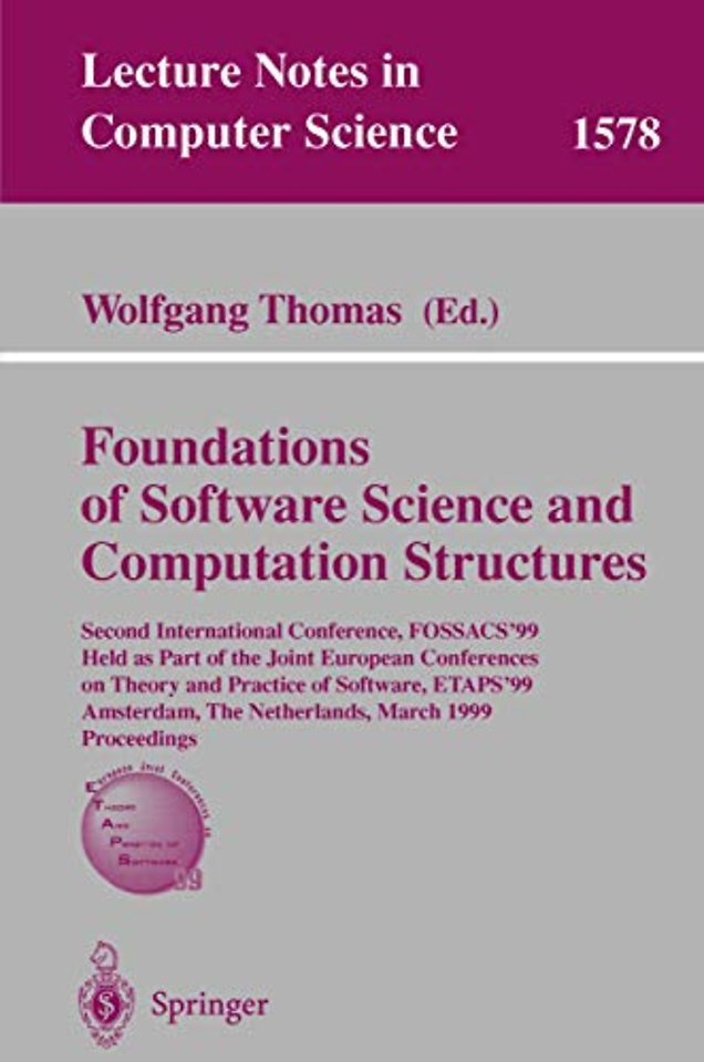 Foundations of Software Science and Computation Structures