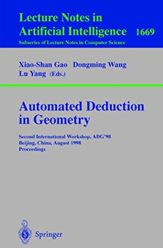 Automated Deduction in Geometry