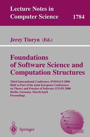 Foundation of Software Science and Computation Structures