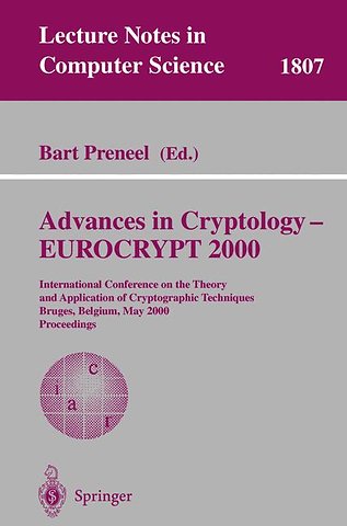 Advances in Cryptology – EUROCRYPT 2000