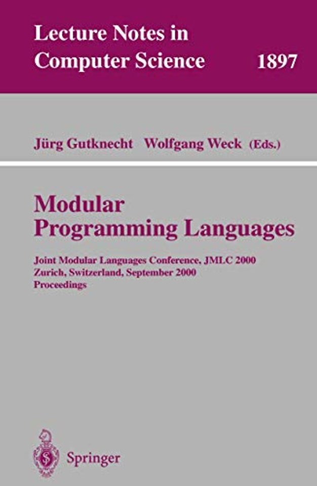 Modular Programming Languages