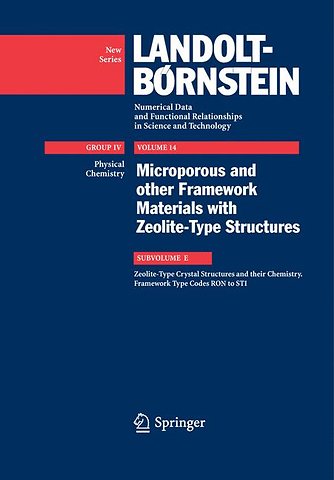 Zeolite-Type Crystal Structures and their Chemistry. Framework Type Codes RON to STI