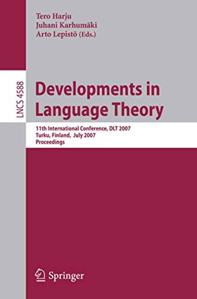Developments in Language Theory