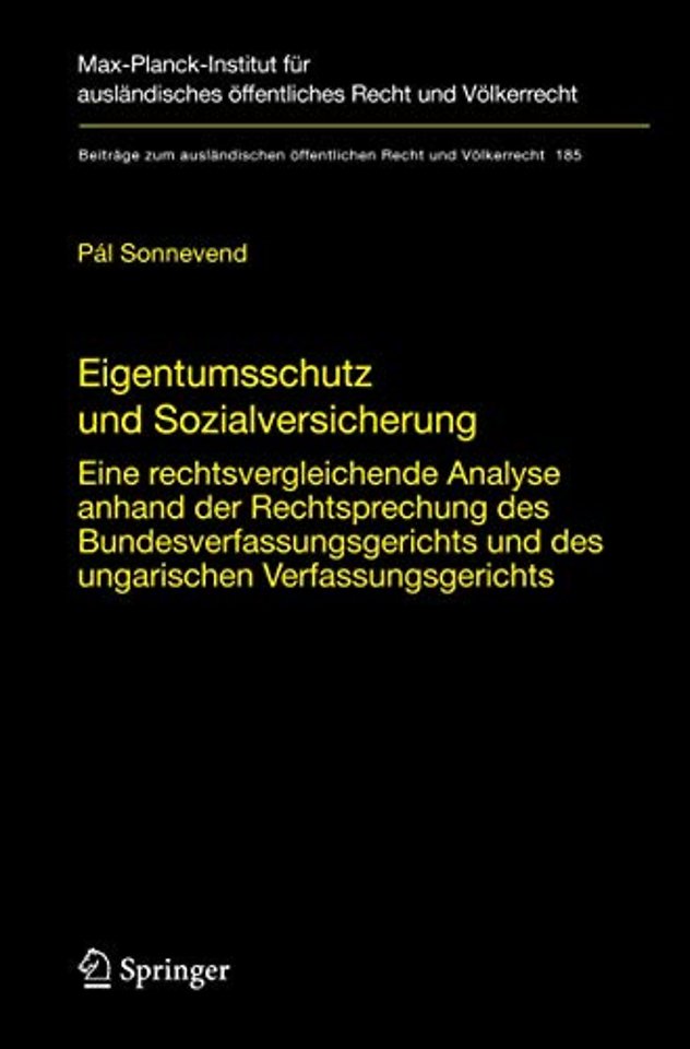 Eigentumsschutz und Sozialversicherung