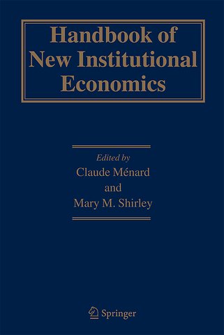 Handbook of New Institutional Economics