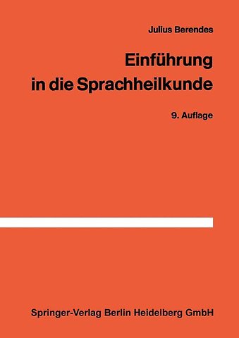 Einführung in die Sprachheilkunde