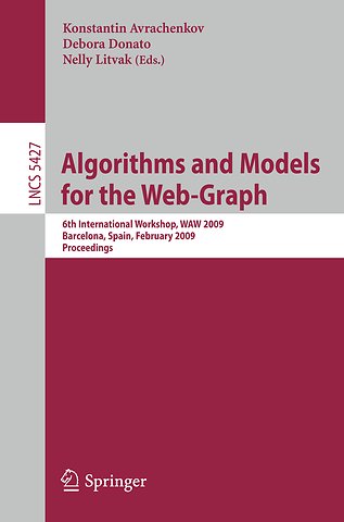 Algorithms and Models for the Web-Graph