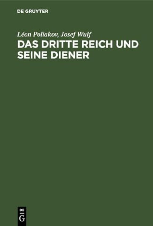 Das Dritte Reich und seine Diener