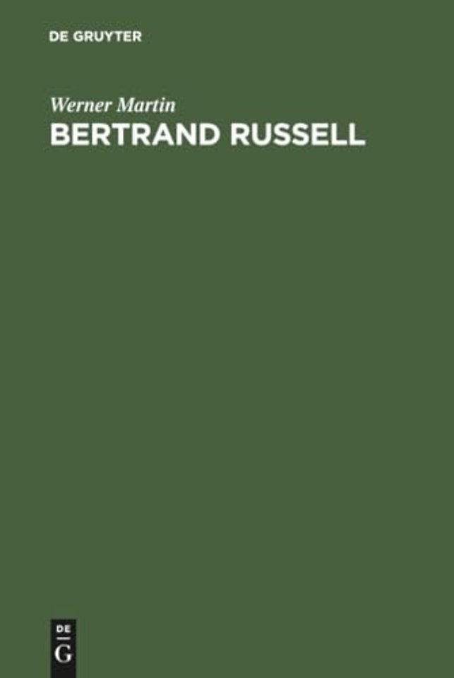 Bertrand Russell – A bibliography of his writings / Eine Bibliographie seine Schriften; 1895–1976