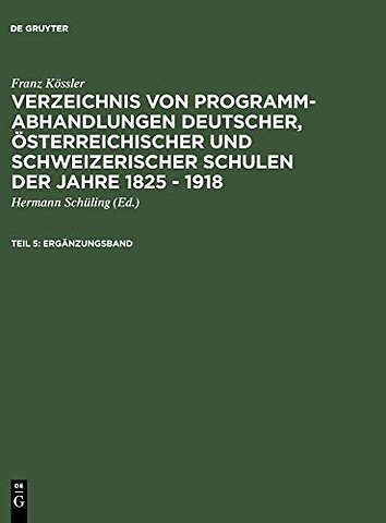 Ergänzungsband