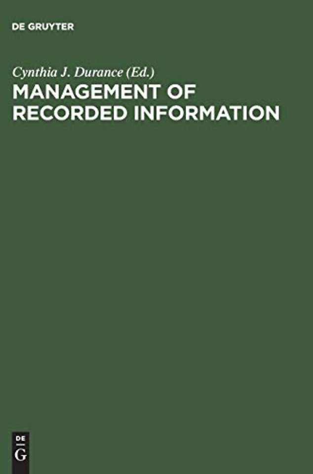 Management of Recorded Information