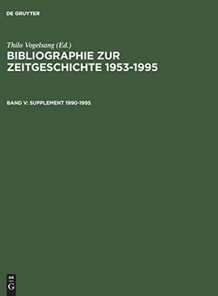 Supplement 1990–1995