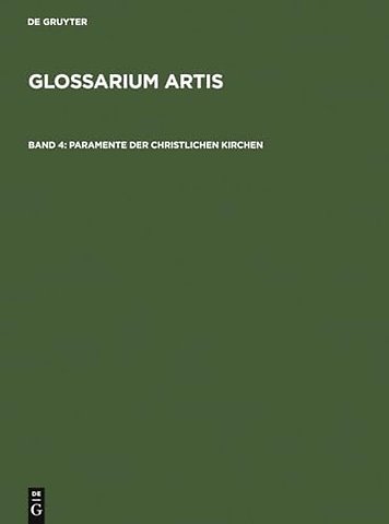 Paramente der christlichen Kirchen – Systematisches Fachwörterbuch