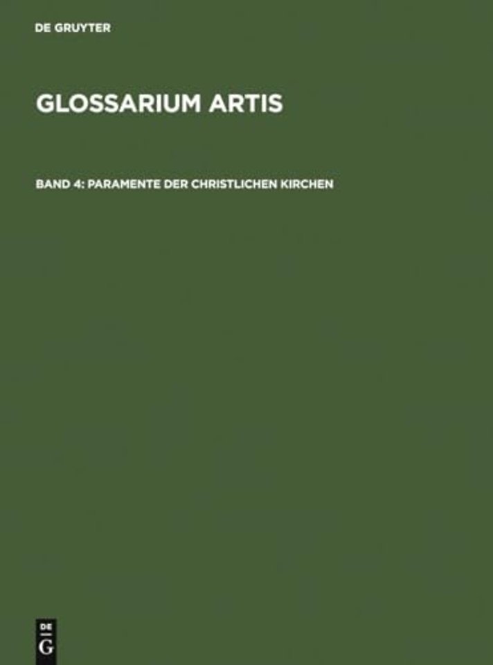 Paramente der christlichen Kirchen – Systematisches Fachwörterbuch