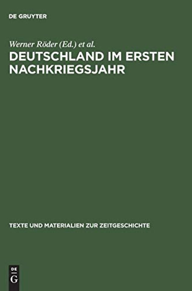 Deutschland im ersten Nachkriegsjahr – Berichte von Mitgliedern des Internationalen Sozialistischen Kampfbundes (ISK) aus dem besetzte