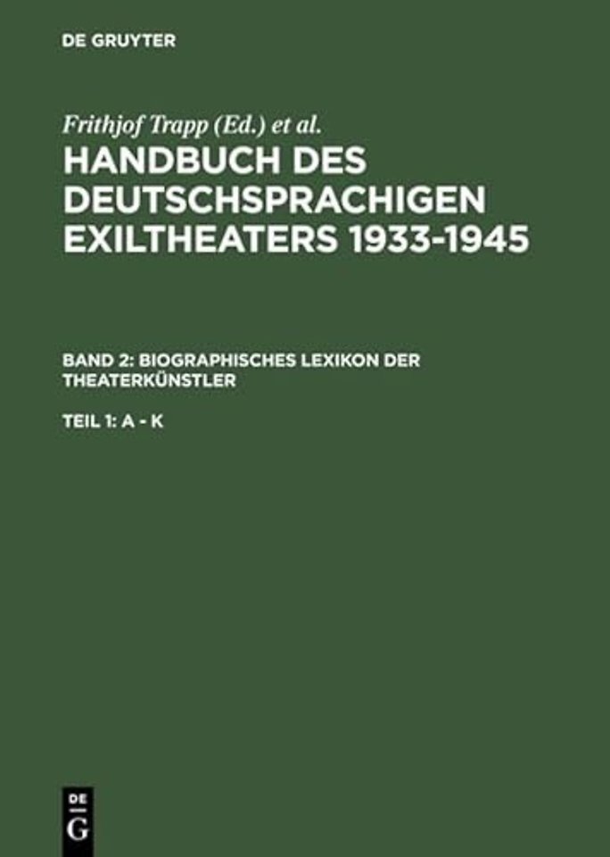 Biographisches Lexikon der Theaterkünstler