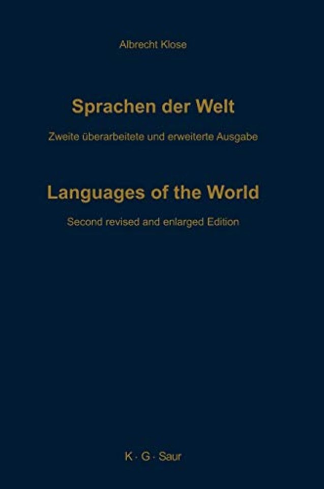 Sprachen der Welt – Ein weltweiter Index der Sprachfamilien, Einzelsprachen und Dialekte, mit Angabe der Synonyma und fremdsprachigen Äquivalent