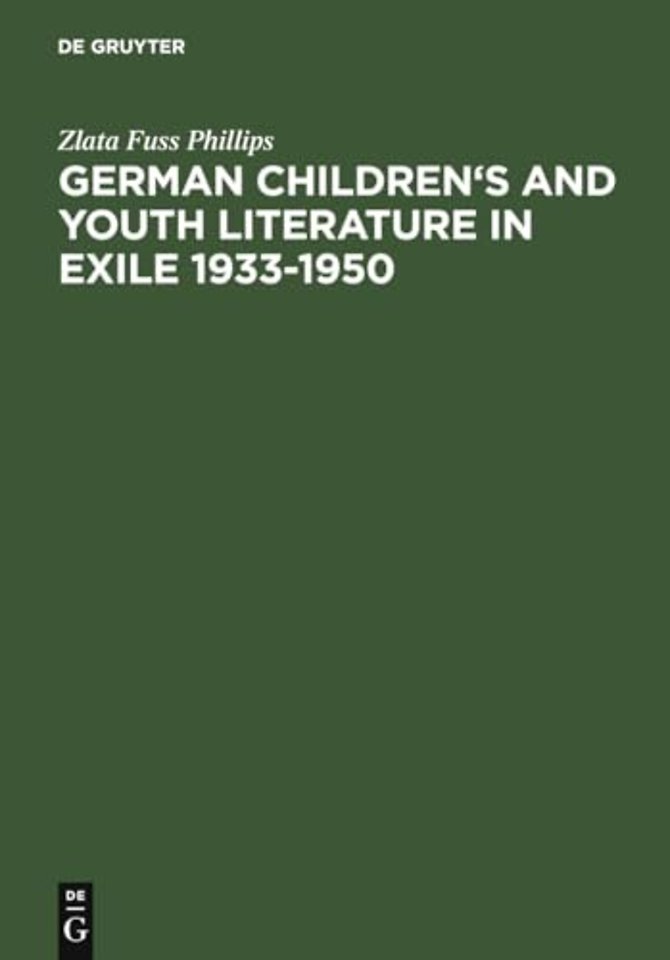 German Children`s and Youth Literature in Exile – Biographies and Bibliographies