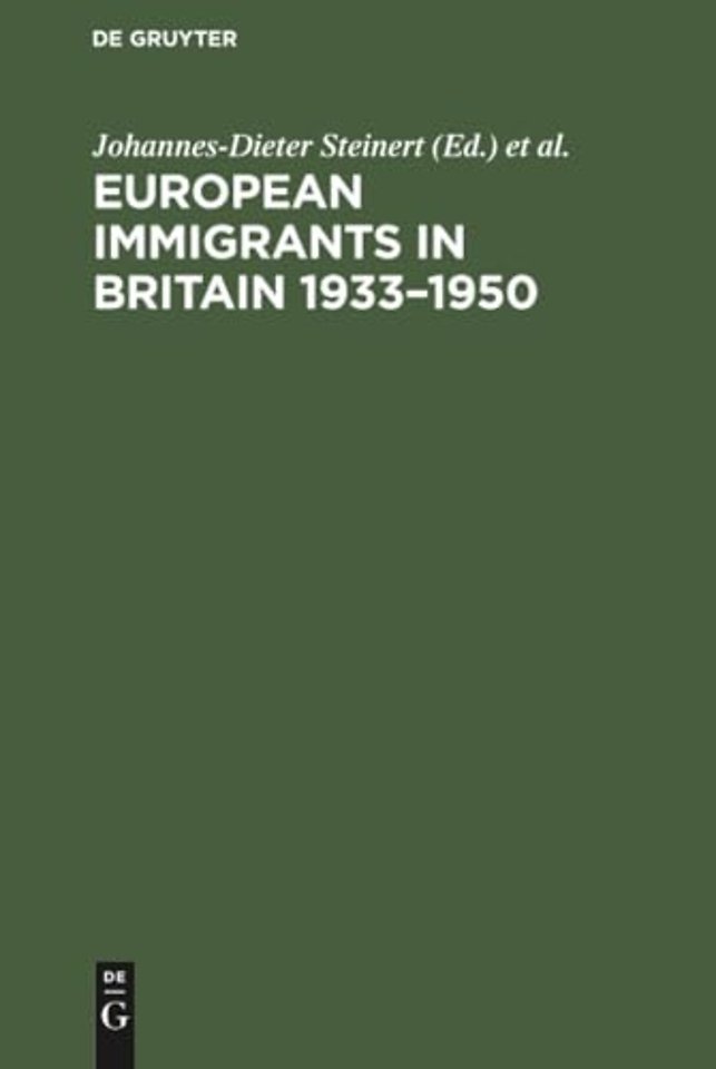 European Immigrants in Britain 1933-1950