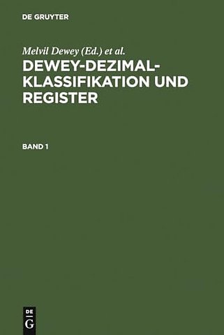 Dewey–Dezimalklassifikation und Register – DDC 22