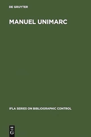 Manuel UNIMARC – Format bibliographique