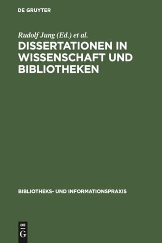 Dissertationen in Wissenschaft und Bibliotheken