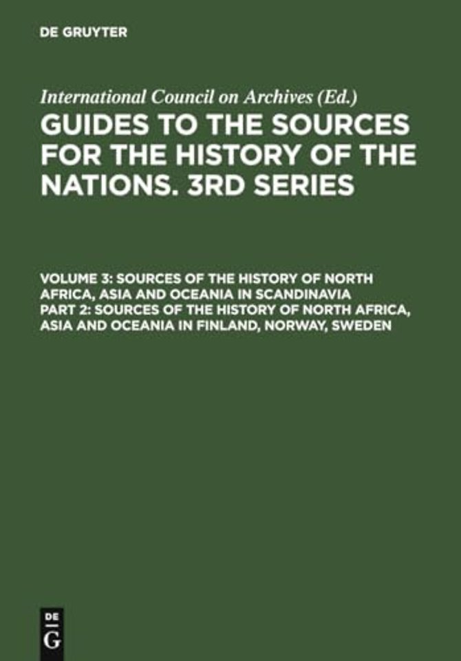 Sources of the History of North Africa, Asia and Oceania in Finland, Norway, Sweden
