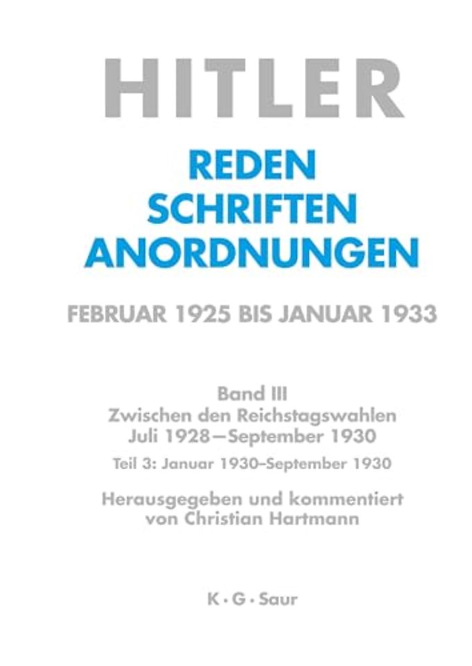 Januar 1930 – September 1930