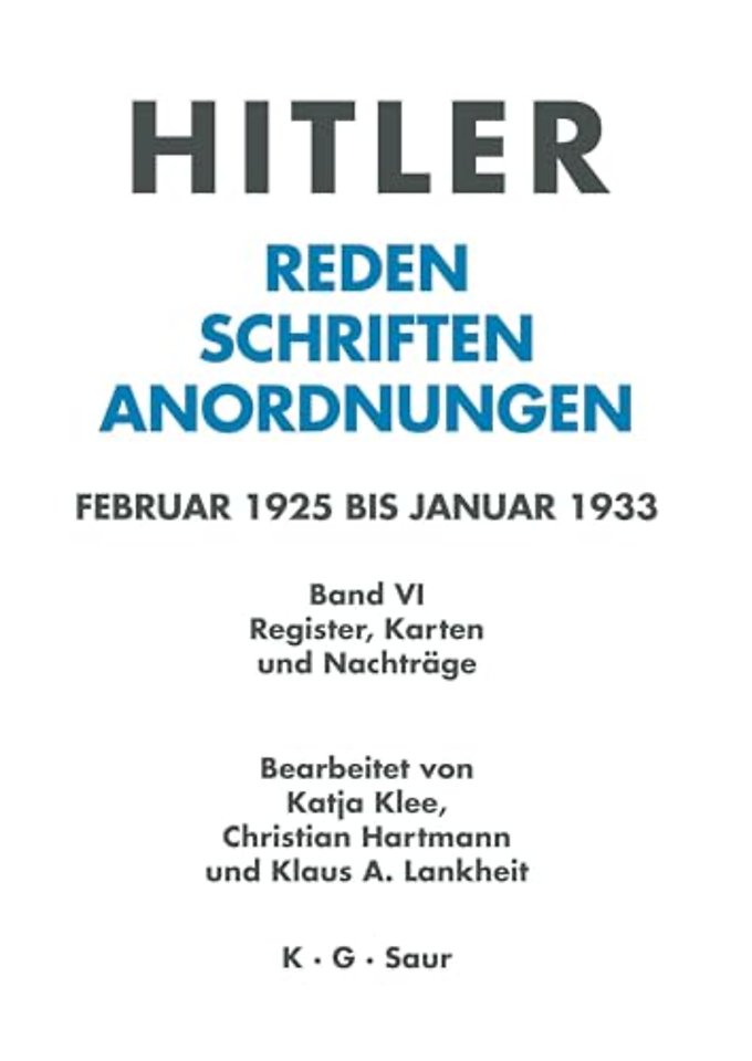 Register, Karten Und Nachtrage
