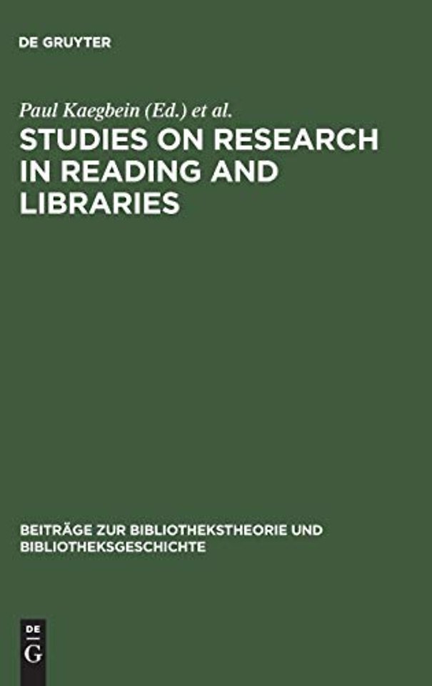Studies on research in reading and libraries – Approaches and results from several countries