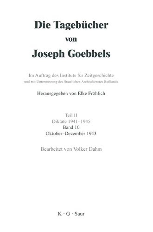 Oktober – Dezember 1943
