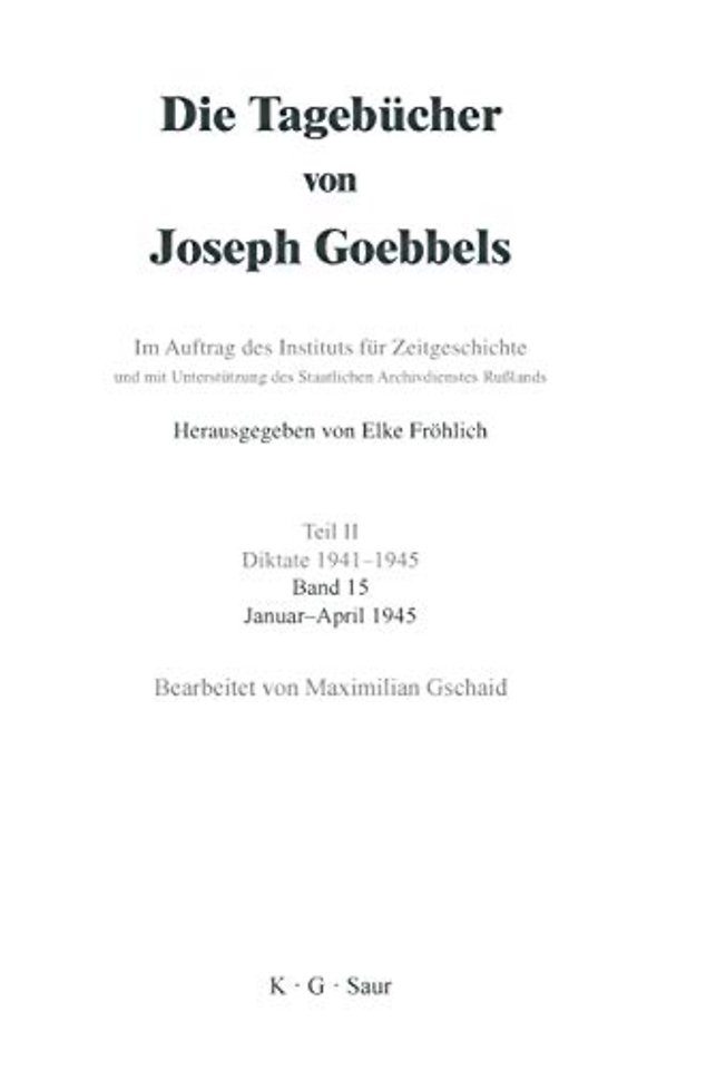 Januar – April 1945